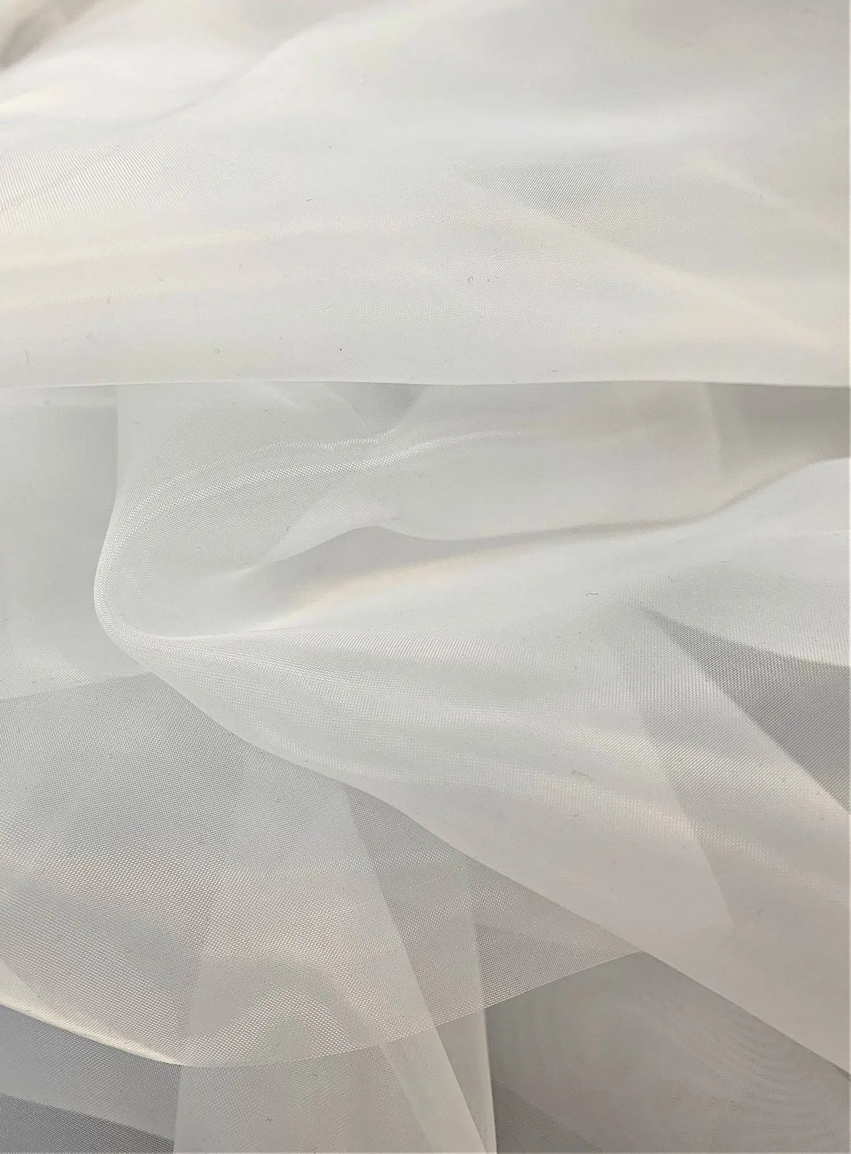 1 Yard Nylon Polyester Organza Solid Woven Fabric Sheer Lightweight 61/62" Width