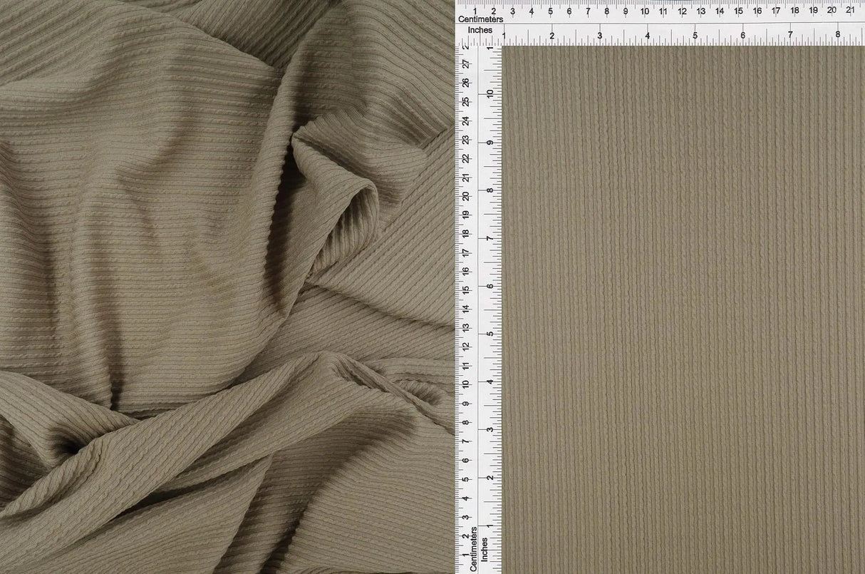 56/57" Double Knit Cozy Fabric 77% Polyester 18% Rayon 5% Spandex 240 GSM by Yard