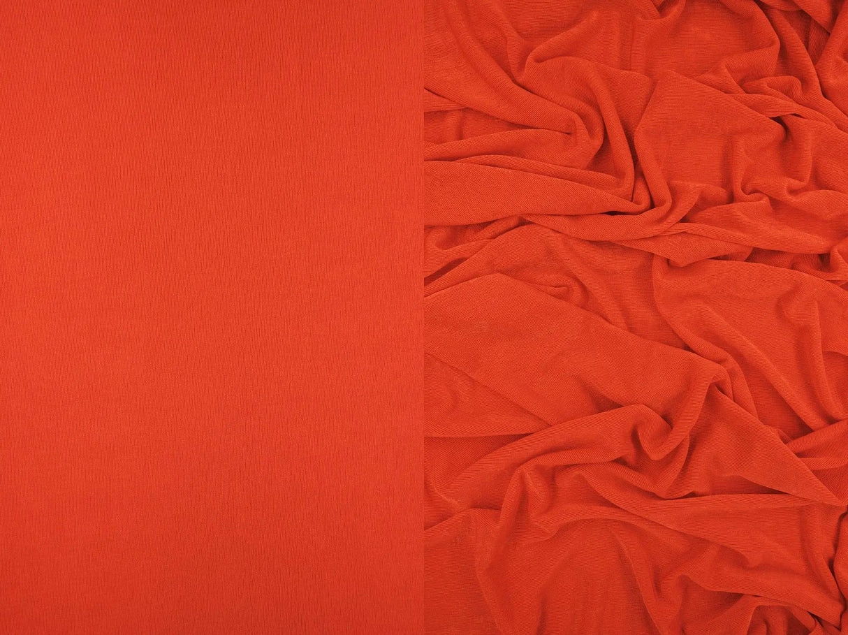 1 Yard Slinky Rib Knit Fabric 1x1 Solid Polyester Spandex Stretch 52/54 Inches