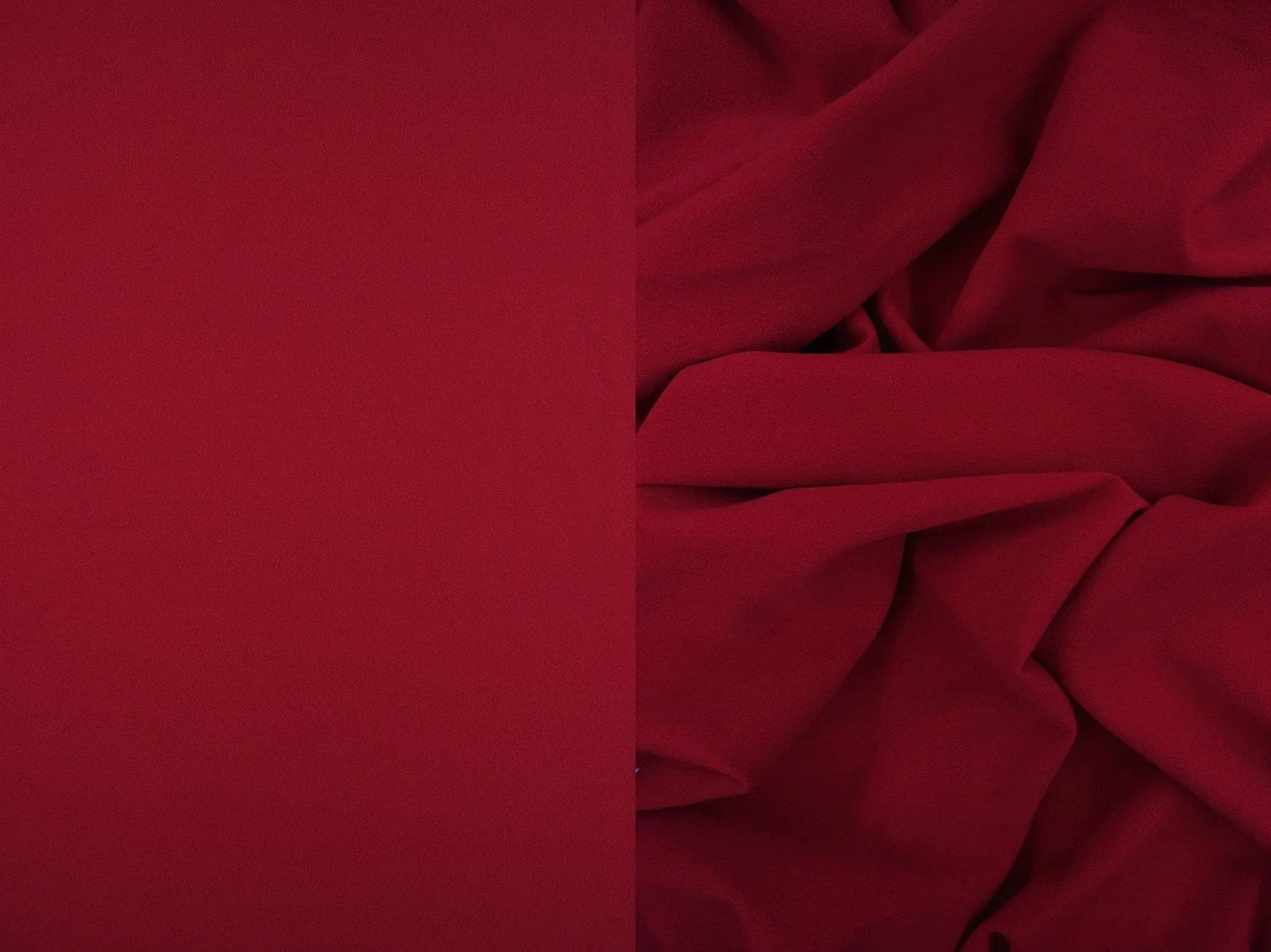 1 Yard Solid Techno Crepe Fabric, Heavy Stretch 58/60" Wide for Apparel