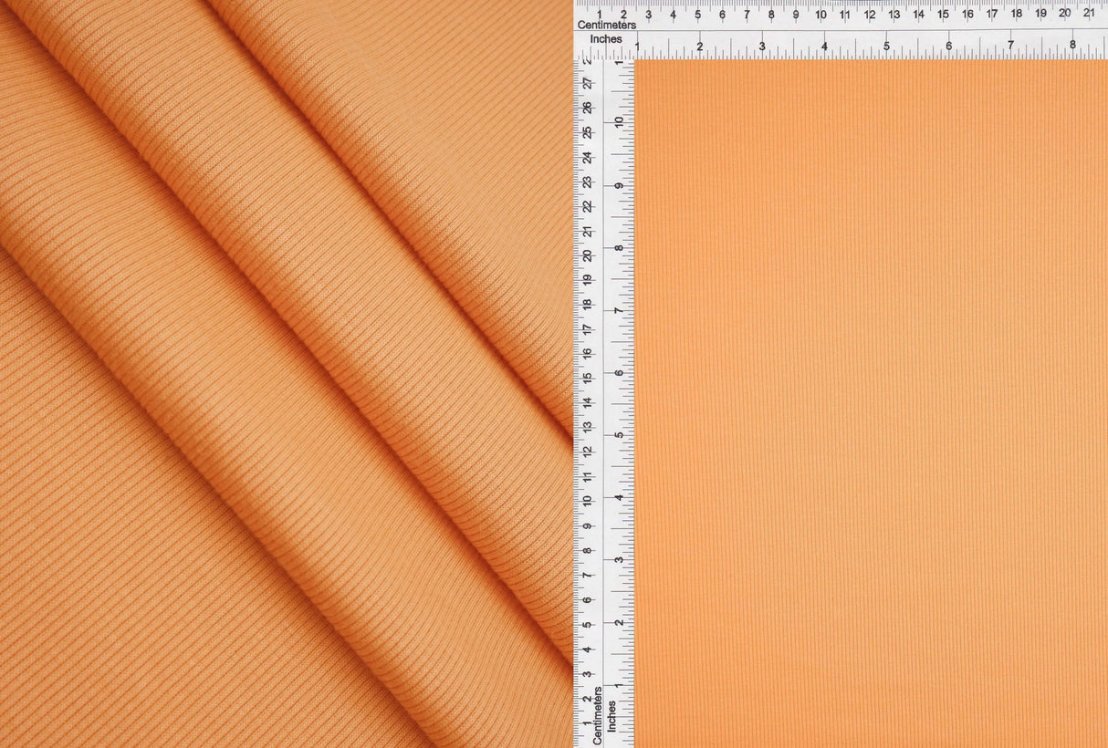 1 Yard Rib 2x1 Solid Knit Fabric, 54/56? Wide Polyester Spandex Blend