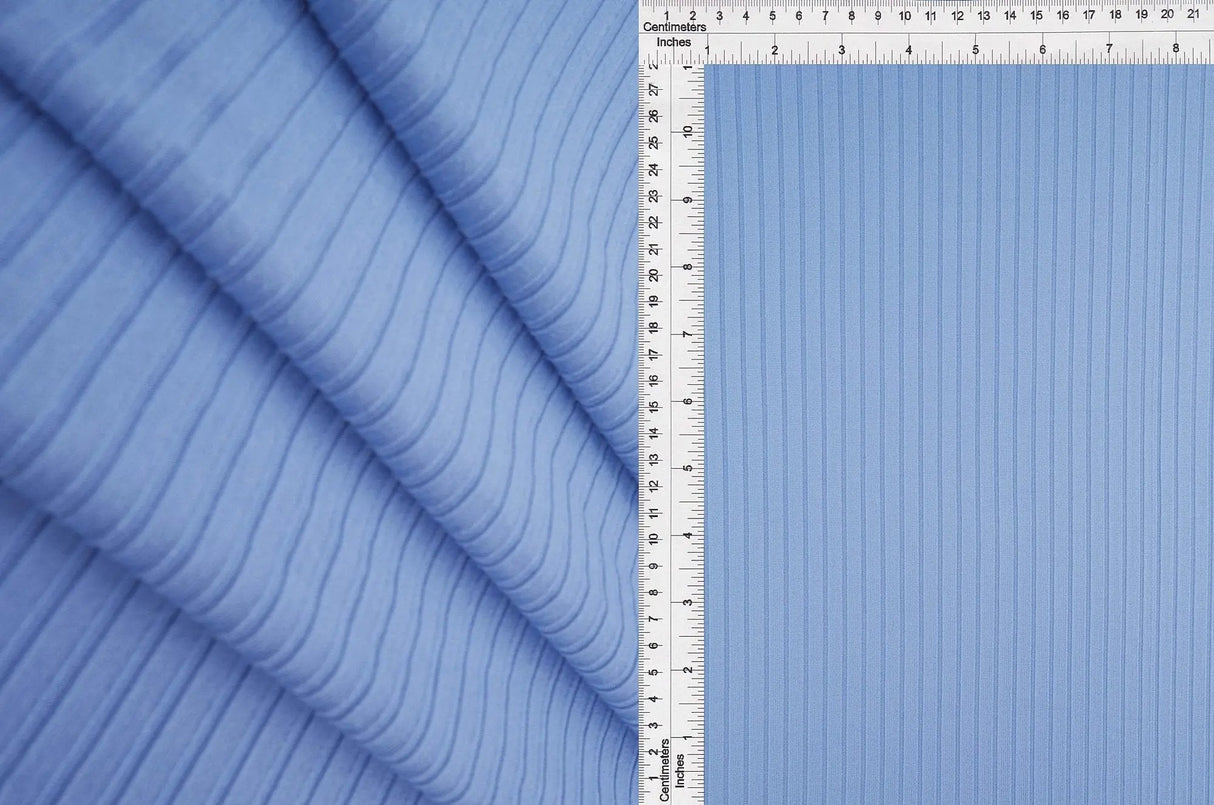 1 Yard 8x3 Yummy Rib Solid Knit Fabric, 58/60'' Wide Polyester Spandex Blend