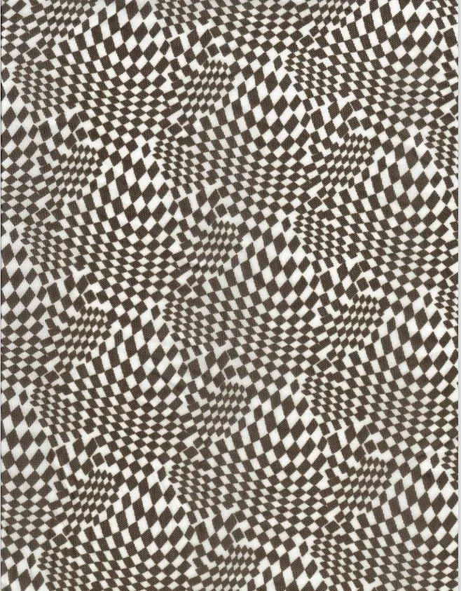 1 Yard Polyester Spandex Mesh Fabric Checkered Print Soft Lightweight Stretch 54" Width