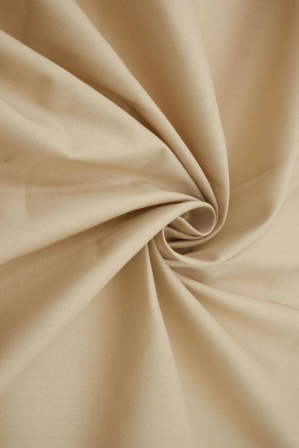 1 Yard Stretch Cotton Poplin Solid Woven Fabric Soft Durable Natural 57/58" Width
