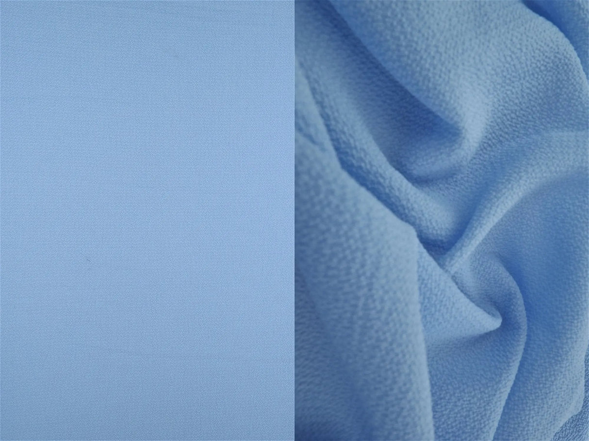 Solid Ghost Bubble Crepe Fabric, Lightweight Textured Stretch 57/58" Wide for Apparel