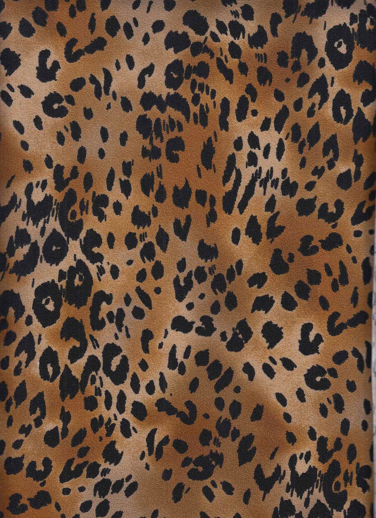 Techno Crepe Leopard Print Knit Animal Stretch Fabric, 58/60" Wide