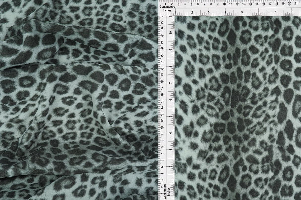 1 Yard Techno Crepe Animal Print Knit Fabric 220 GSM, 58/60'' Wide Polyester Spandex Blend