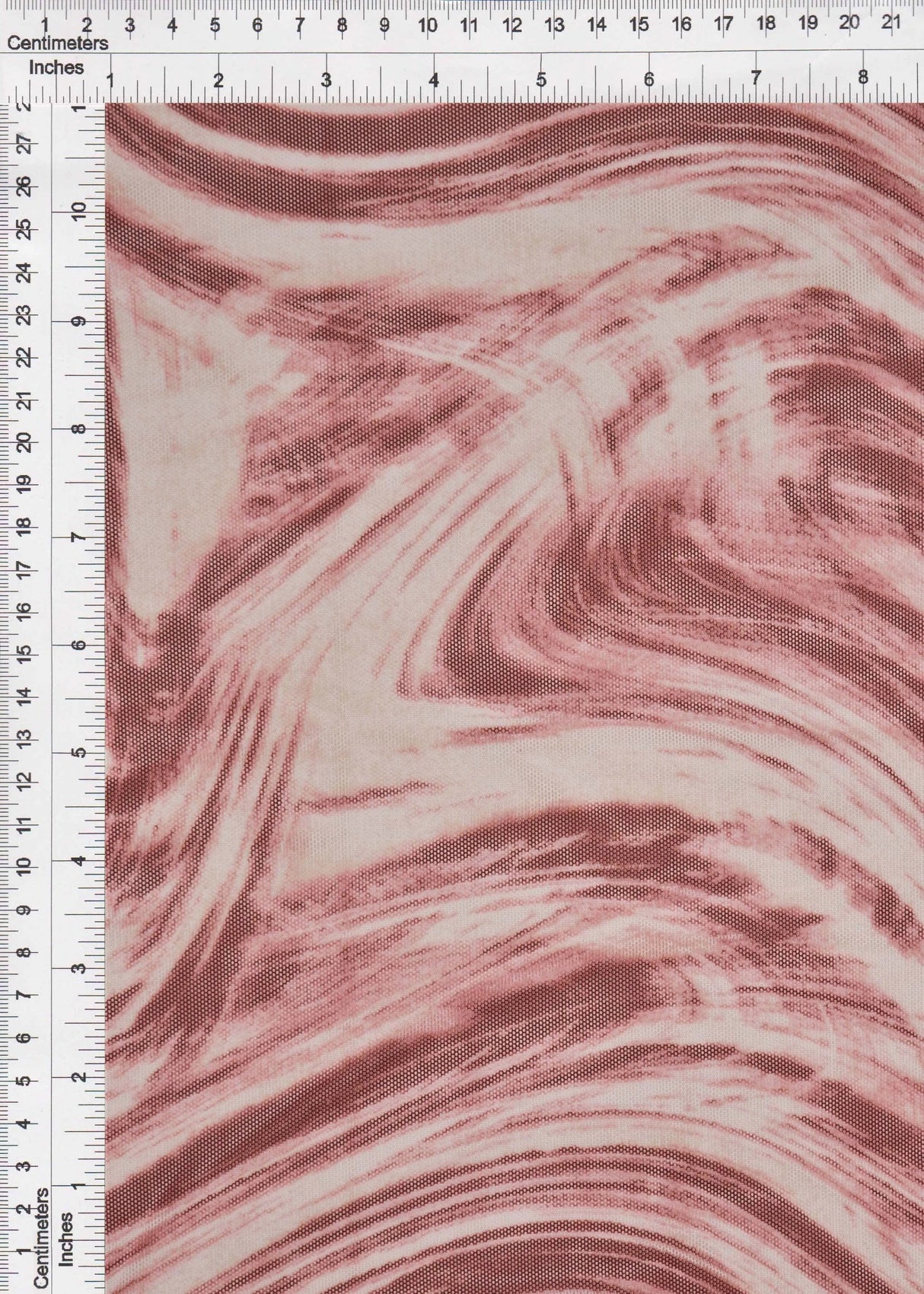 1 Yard Rose Mauve Mesh Marble Print Fabric Lightweight Stretch 54 Inches Wide