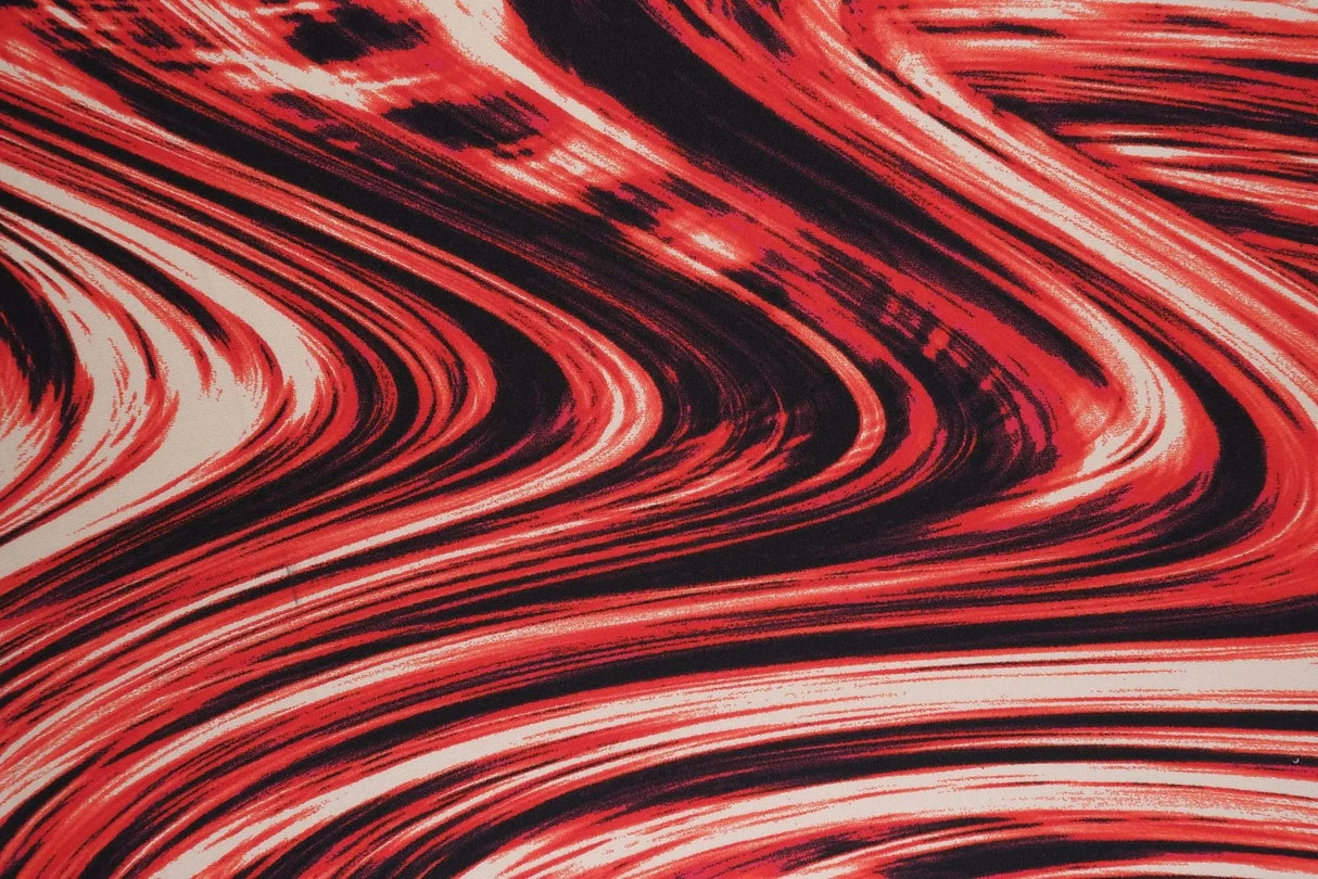 1 Yard Marble Print DTY Knit Fabric Soft Stretch 58/60 Inches Wide