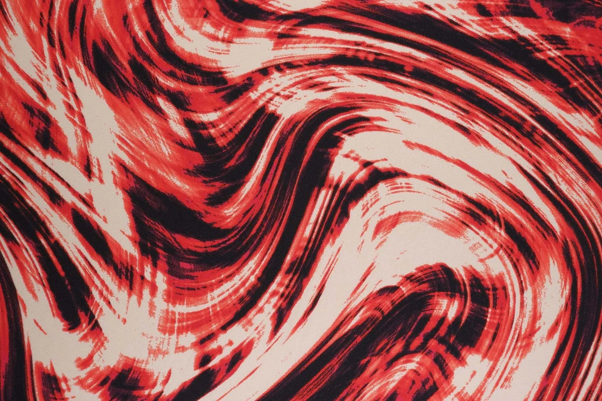 DTY Marble Print Stretch Knit Fabric Soft Lightweight Material, 58/60" Wide