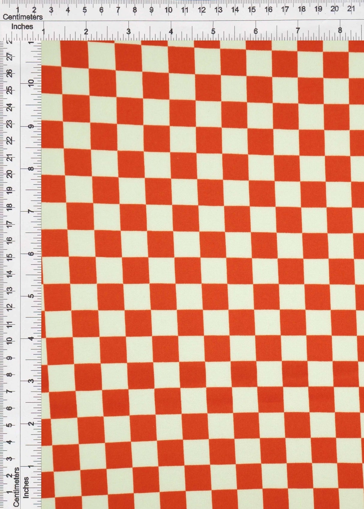 1 Yard Checkered Geo Print DTY Brushed Knit Fabric Soft Stretch Polyester Spandex 58/60 Inches Wide