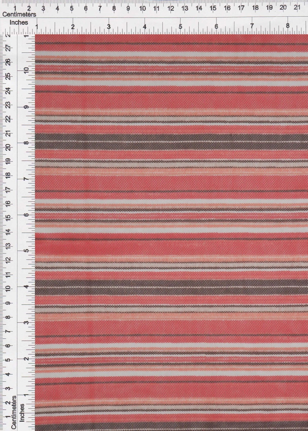 1 Yard Polyester Spandex 80 GSM Mesh Fabric Stripe Print Lightweight Soft Stretch 54" Width