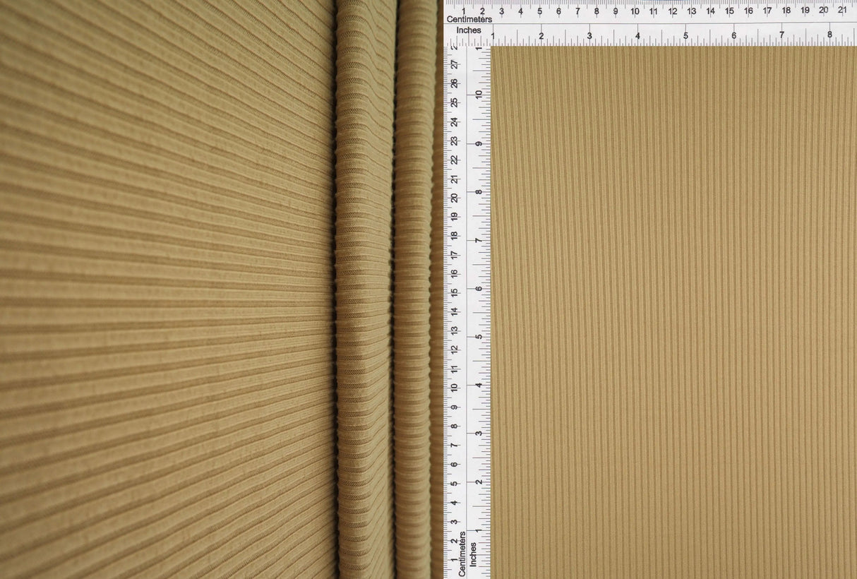 Soft Solid 4x2 Yummy Rib Knit Stretch Fabric 58/60" Wide, Ideal for Dresses & Tops