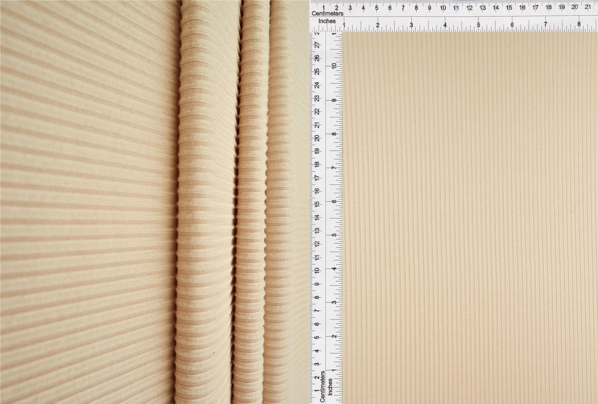 1 Yard 4x2 Yummy Rib Knit Fabric 170 GSM, 58/60'' Wide Polyester Spandex Blend