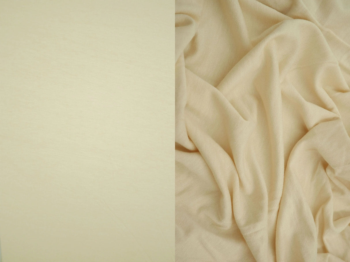1 Yard Vortex Washed Jersey Solid Fabric, 58/60'' Wide Rayon Spandex Blend