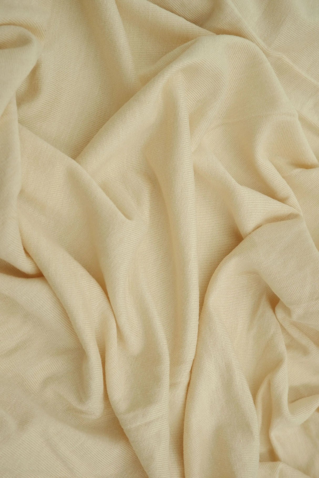 1 Yard Vortex Washed Jersey Solid Fabric, 58/60'' Wide Rayon Spandex Blend