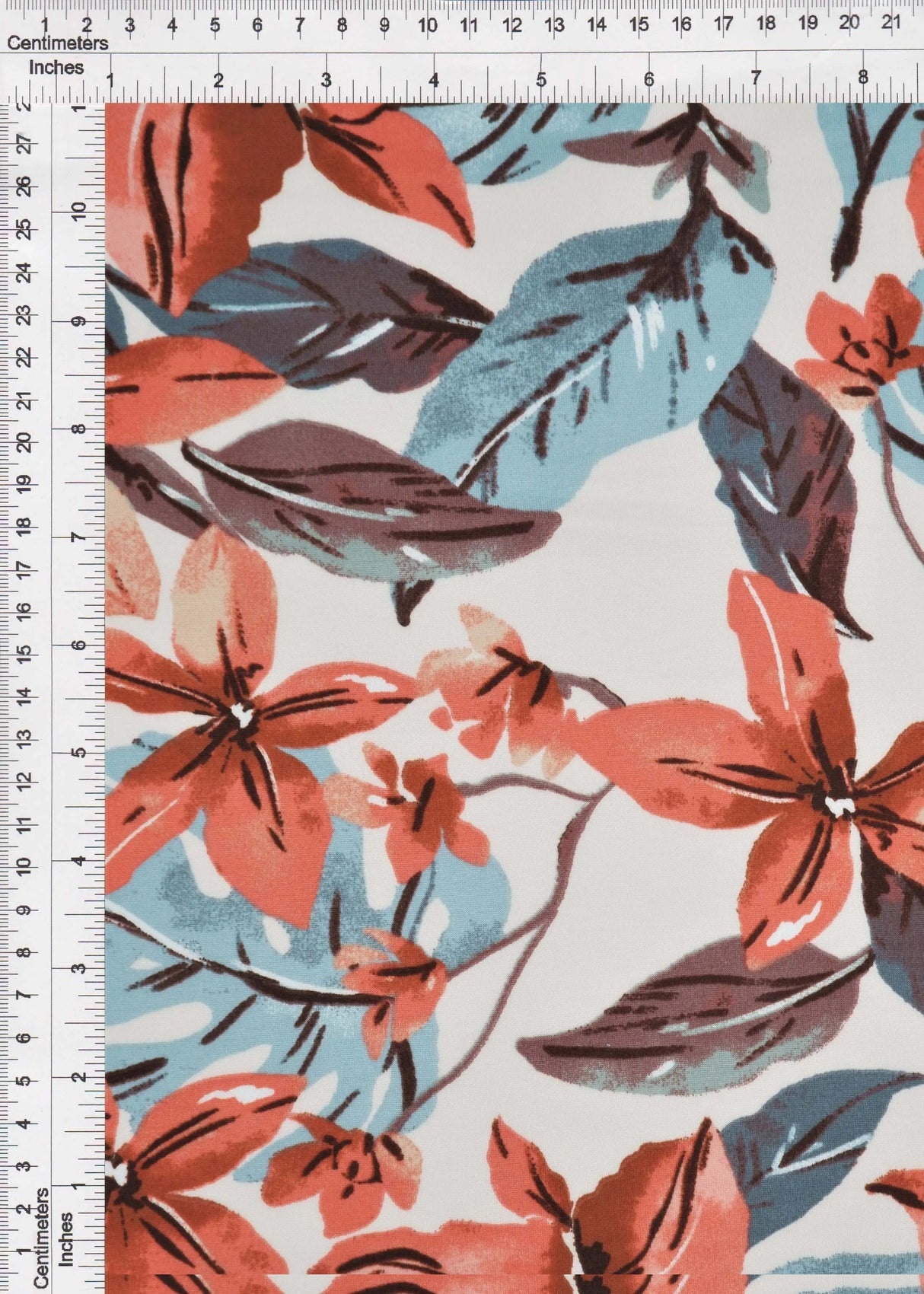 DTY Brushed Big Floral Knit Fabric, Soft Stretch Flower Print 58/60" Wide