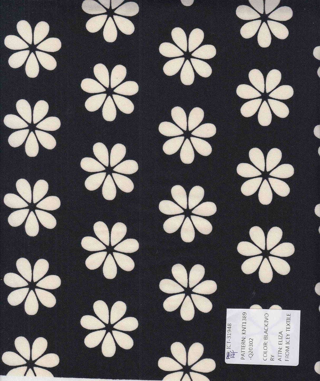 Lightweight DTY Knit with Floral Print, Soft Stretch Flower Fabric, 58/60" Wide