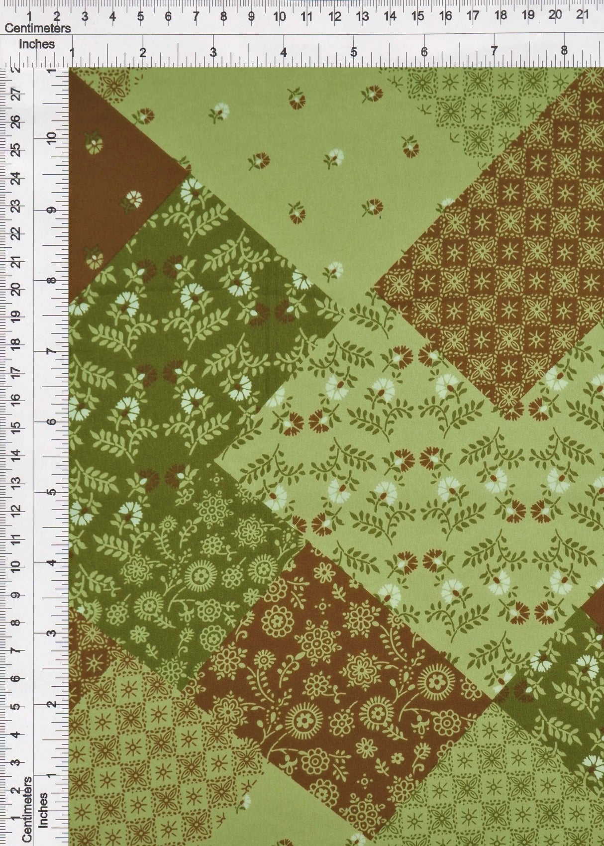 1 Yard Satin Patchwork Floral Print Fabric, 58/60? Wide 100% Polyester