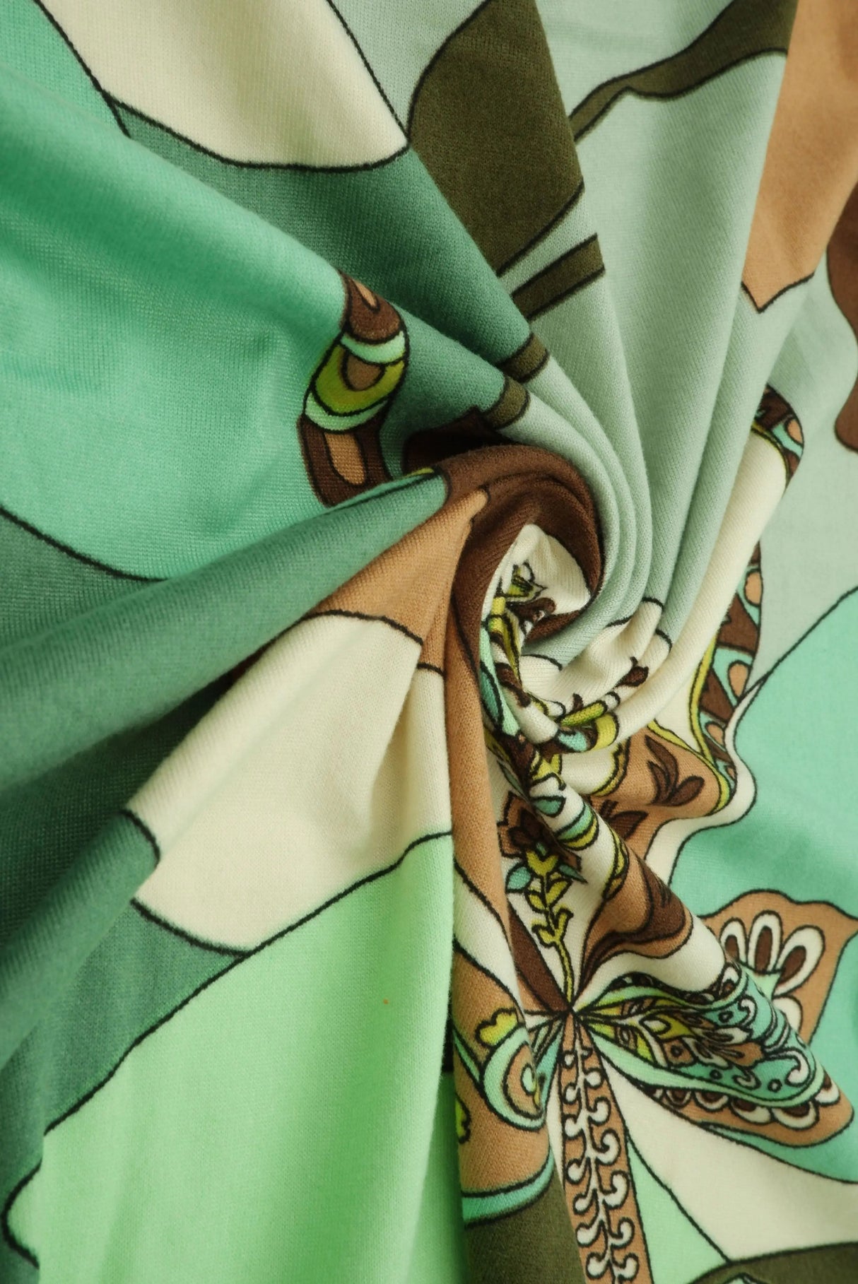 DTY Brushed Floral Fabric, Soft Stretch Flower Knit, 58/60" Wide