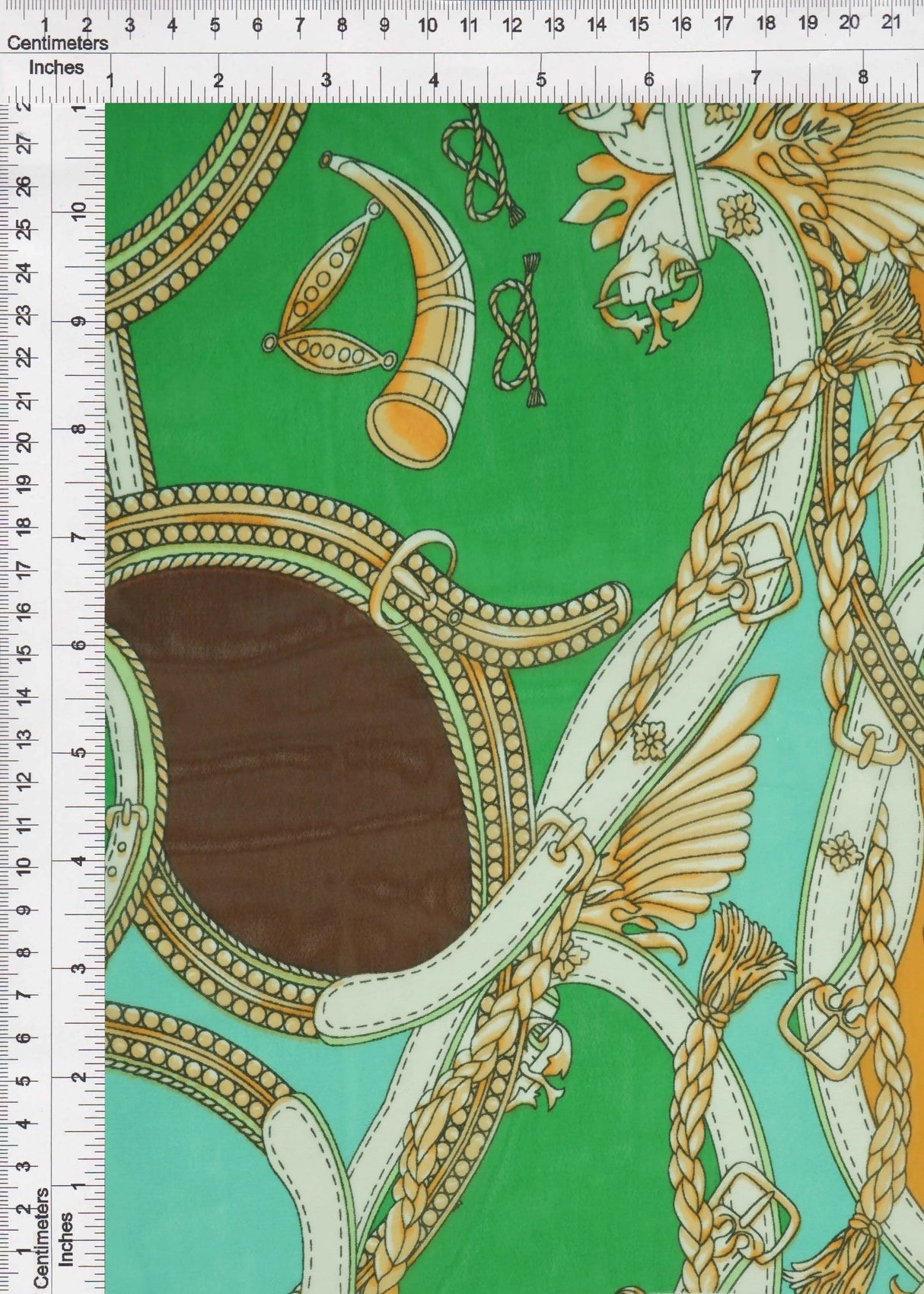 1 Yard Hi Multi Chiffon Status Print Fabric, 57/58'' Wide 100% Polyester