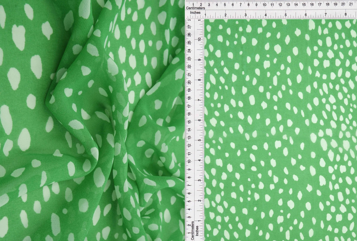 1 Yard Hi Multi Chiffon Animal Print Fabric, 57/58? Wide 100% Polyester