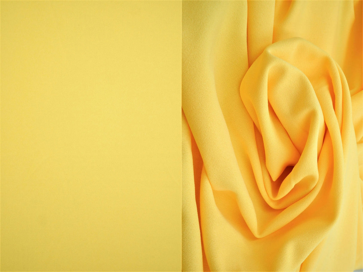 1 Yard Solid Techno Crepe Fabric, Heavy Stretch 58/60" Wide for Apparel