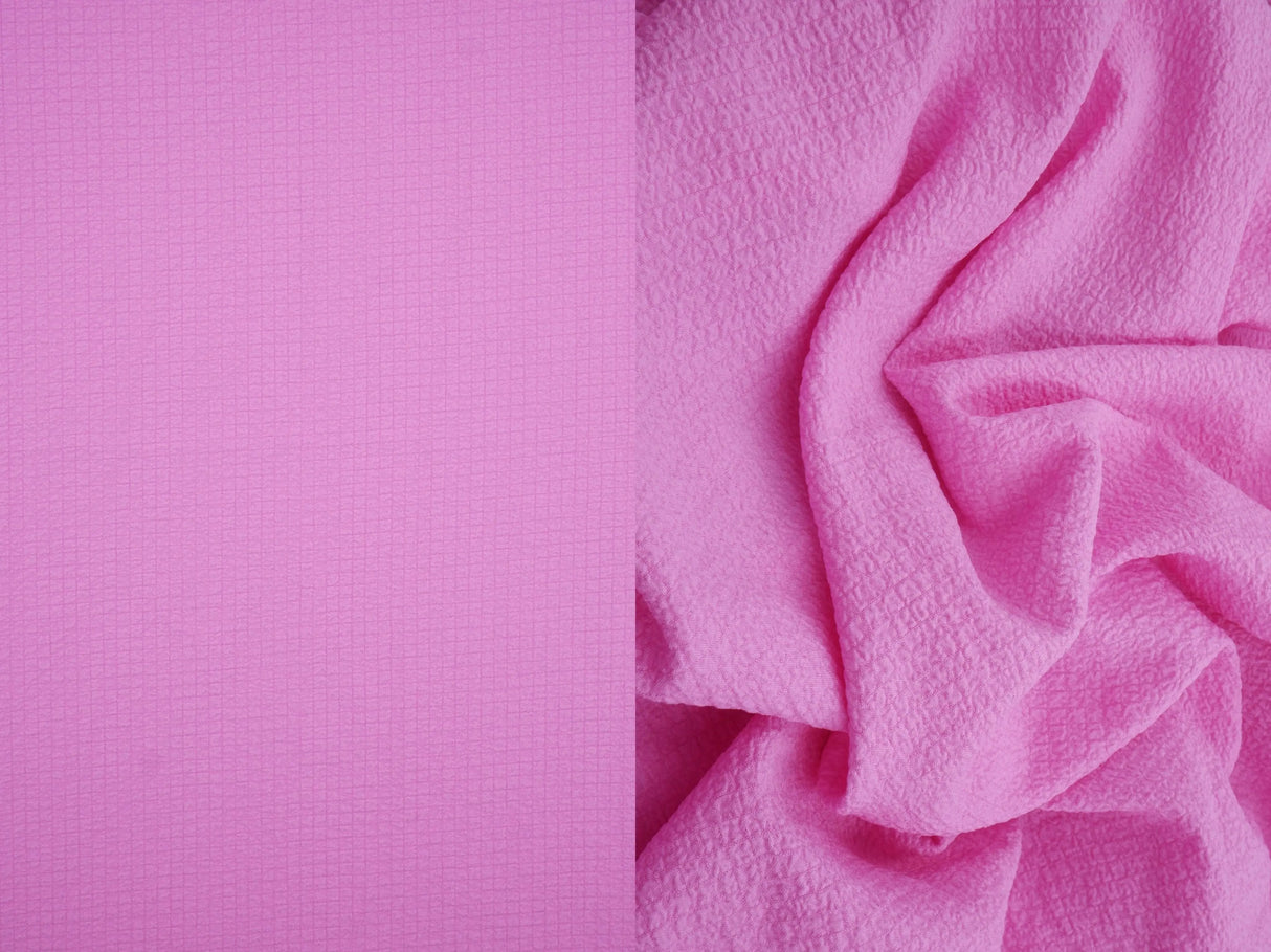 1 Yard Solid Popcorn Woven Fabric, 56/57? Wide Polyester Spandex Blend