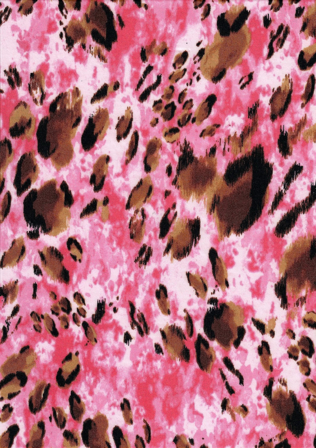 Animal DTY Brushed Knit Fabric 1 Yard Soft Stretch Lightweight 58" Wide