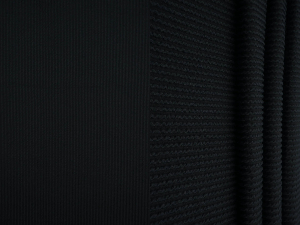 52" Knit Jacquard Rib Fabric 80% Polyester 15% Rayon 5% Spandex 230 GSM by Yard