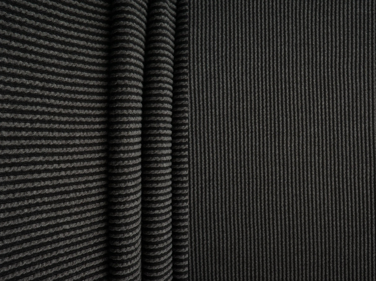 Knit Jacquard Rib Fabric 1 Yard Soft Stretch Textured Knit 52" Wide