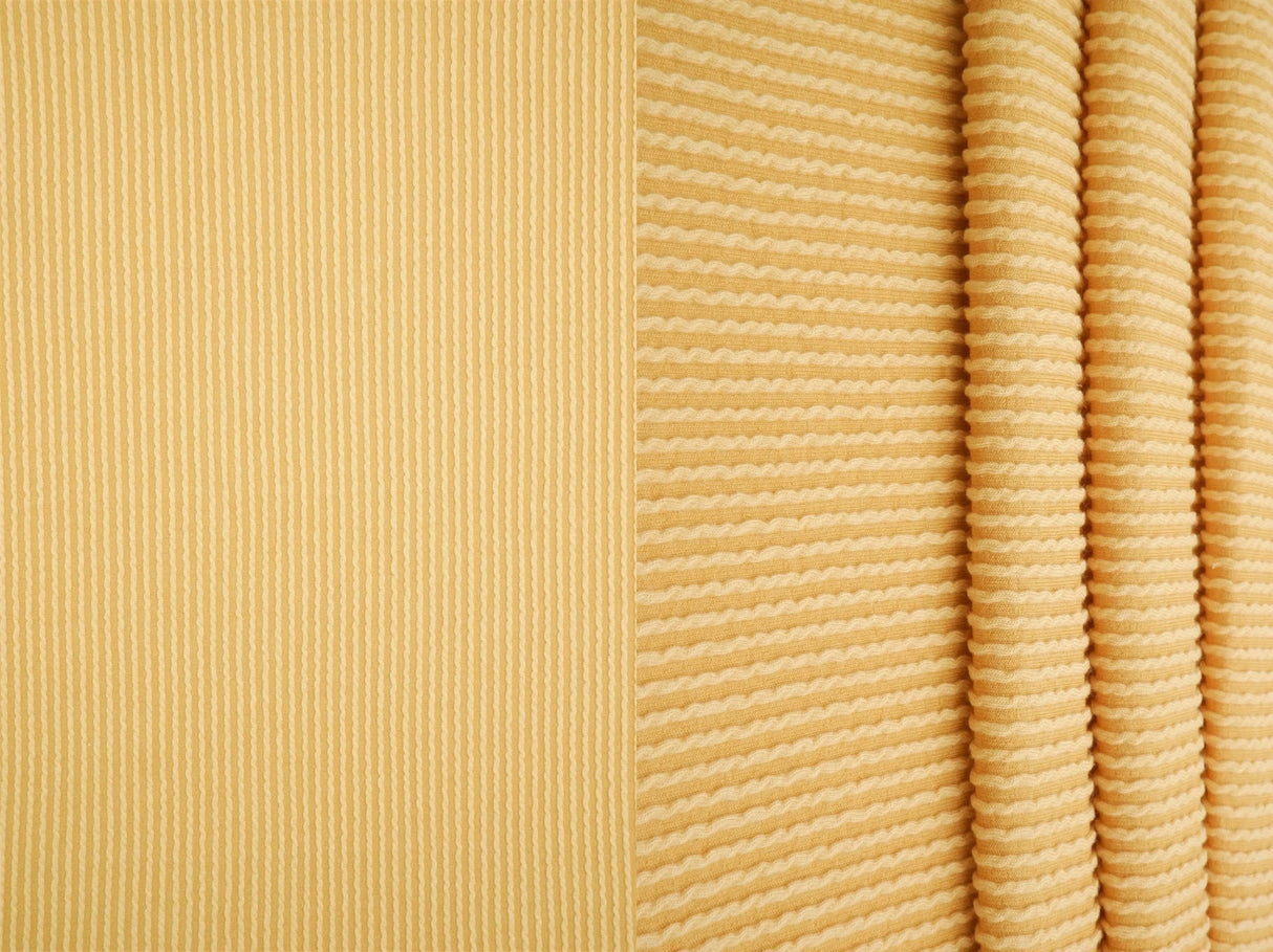 52" Knit Jacquard Rib Fabric 80% Polyester 15% Rayon 5% Spandex 230 GSM by Yard
