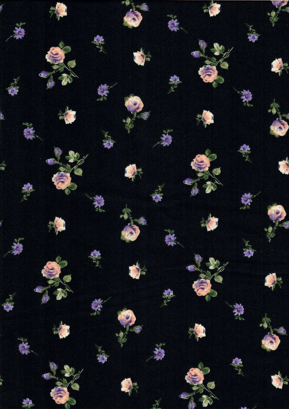 Ditsy Floral Cey Woven Fabric 100% Polyester, 58/59" Wide for Apparel & Decor