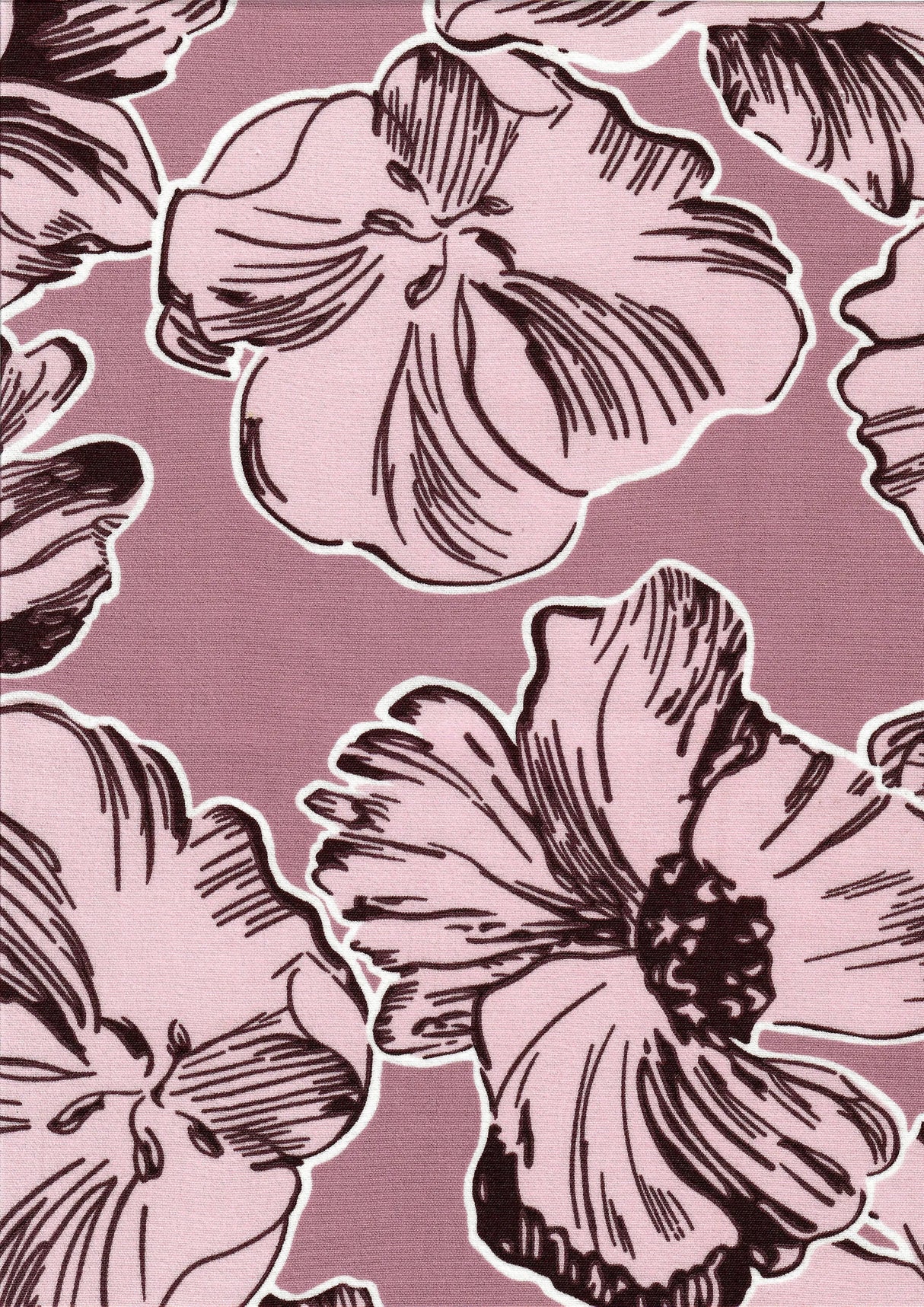 1 Yard Floral Cey Fabric, 58/59'' Wide 100% Polyester