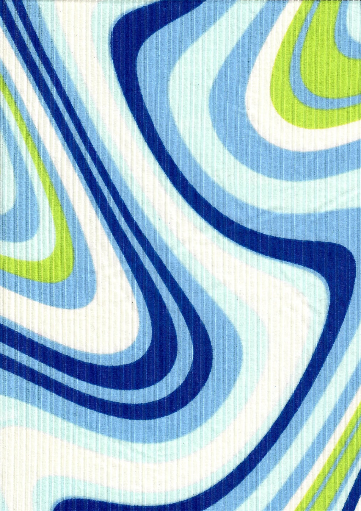 1 Yard Abstract Tie Dye 8x3 Yummy Rib Knit Fabric Soft Stretch 58/60 Inches Wide