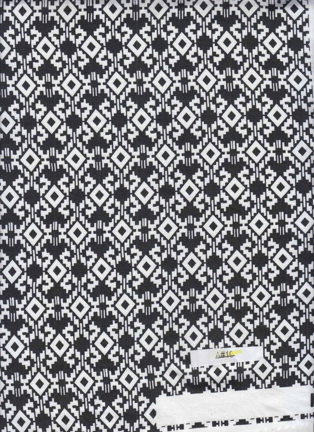 Geometric Print Knit Fabric Soft DTY Stretch Polyester Spandex 58/60” Wide