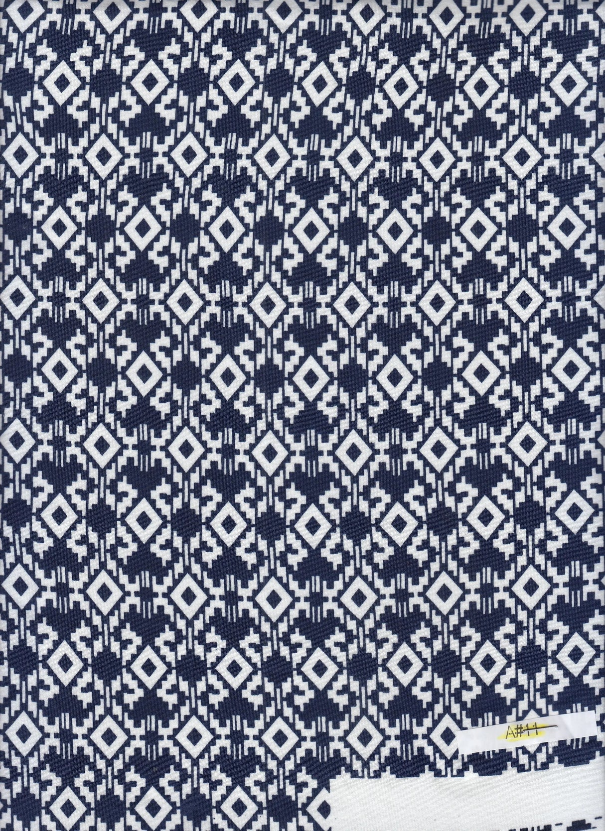 Geometric Print Knit Fabric Soft DTY Stretch Polyester Spandex 58/60” Wide
