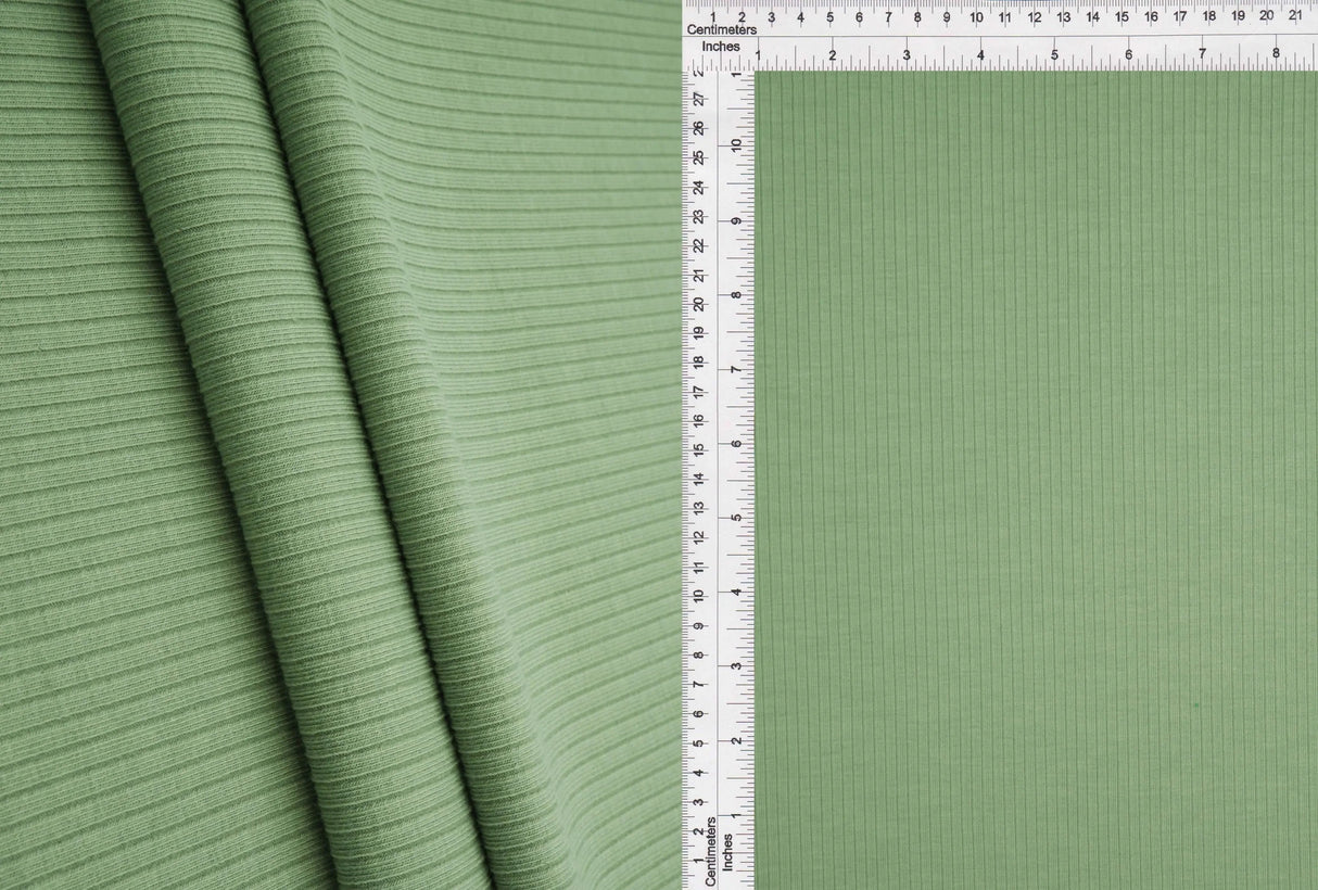1 Yard Heavy Yummy Rib Knit Fabric 280 GSM, 48/50'' Wide Polyester Rayon Spandex Blend