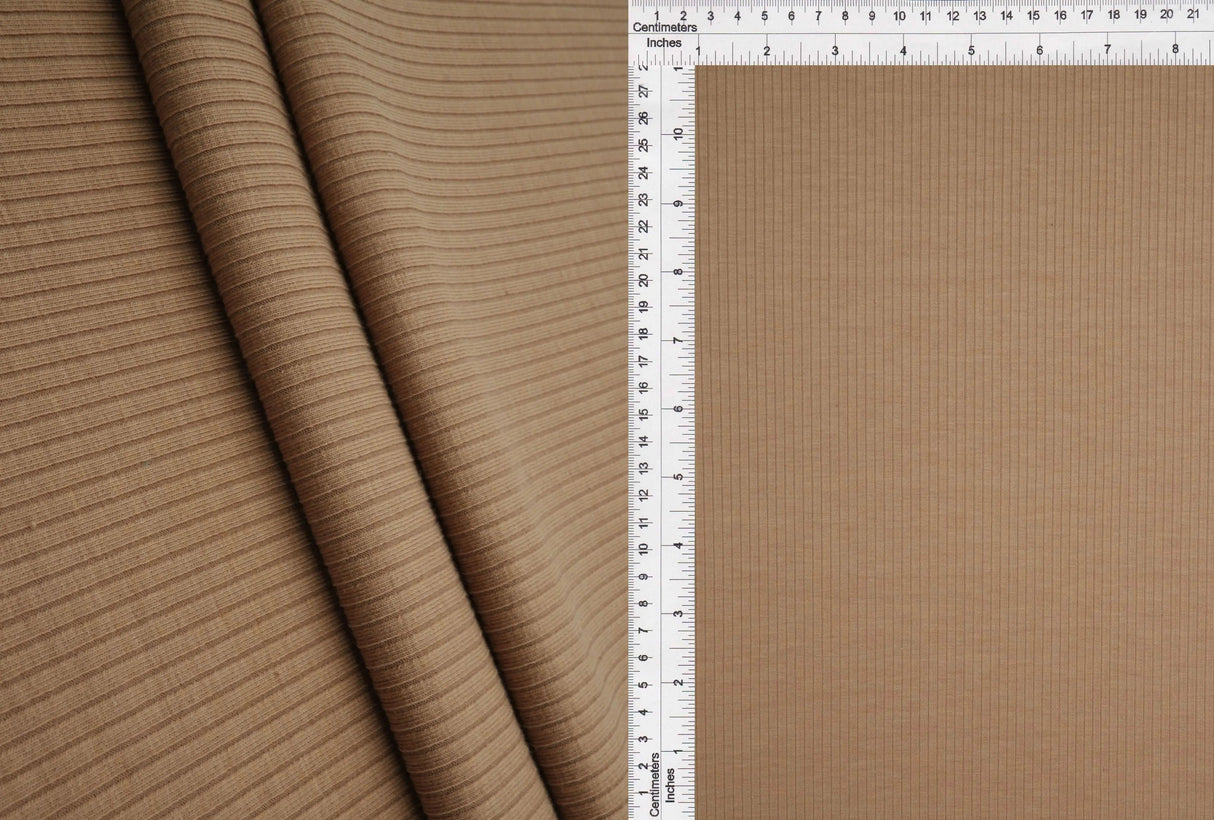 1 Yard Heavy Yummy Rib Knit Fabric 280 GSM, 48/50'' Wide Polyester Rayon Spandex Blend