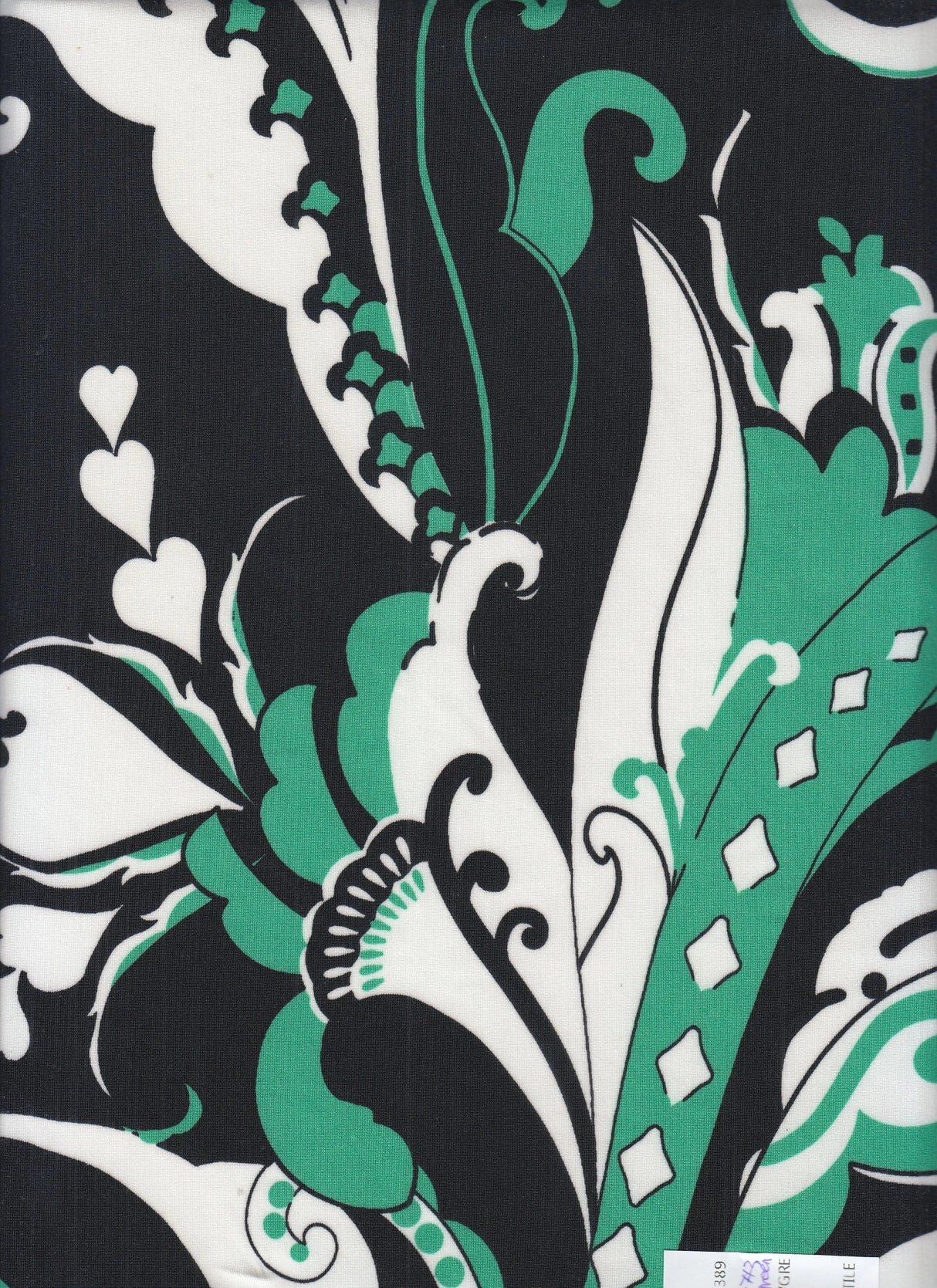 Paisley Print DTY Knit Fabric, Soft Stretch Polyester Spandex 58/60” Wide