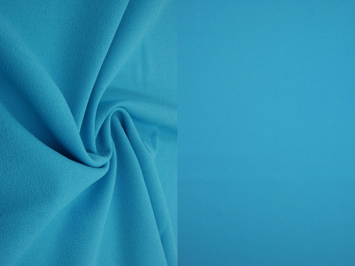 1 Yard Solid Techno Crepe Fabric, Heavy Stretch 58/60" Wide for Apparel