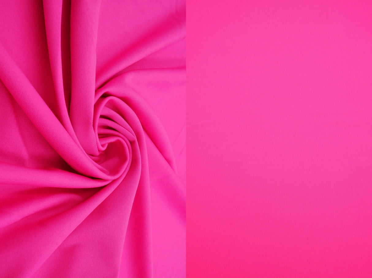 1 Yard Solid Activewear Stretch Knit Fabric 240 GSM, 58/60'' Wide Polyester Spandex Blend