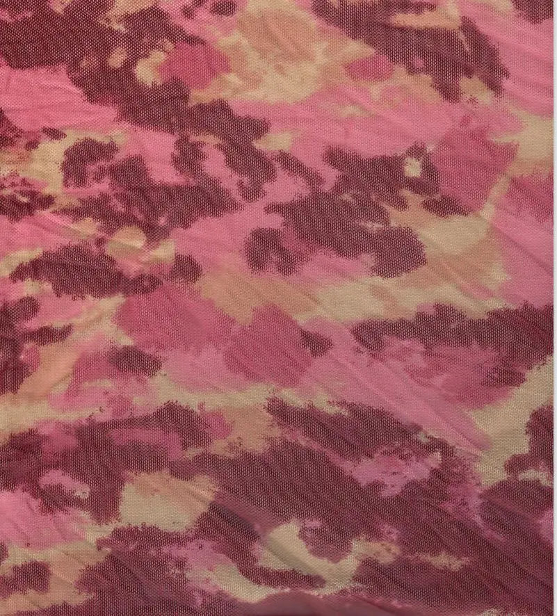 1 Yard Abstract Mesh Knit Fabric, 54'' Wide Polyester Spandex Blend