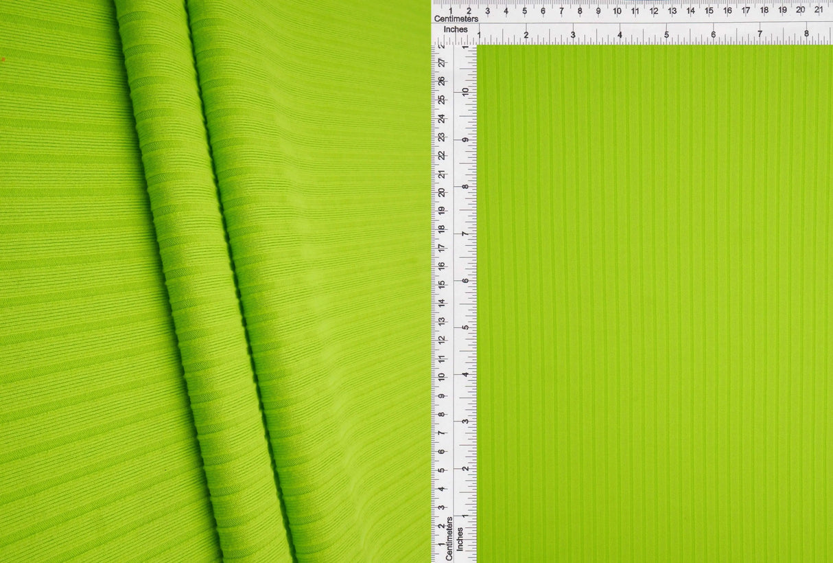 1 Yard Stretchy 8x3 Ribbed Knit Fabric Solid Color Polyester Spandex 58/60″ Wide