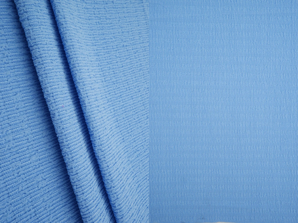 1 Yard Textured Bubble Jersey Crepe Knit Fabric 59 Inch Wide Soft Stretch Drapey Material for Stylish Tops & DIY Sewing