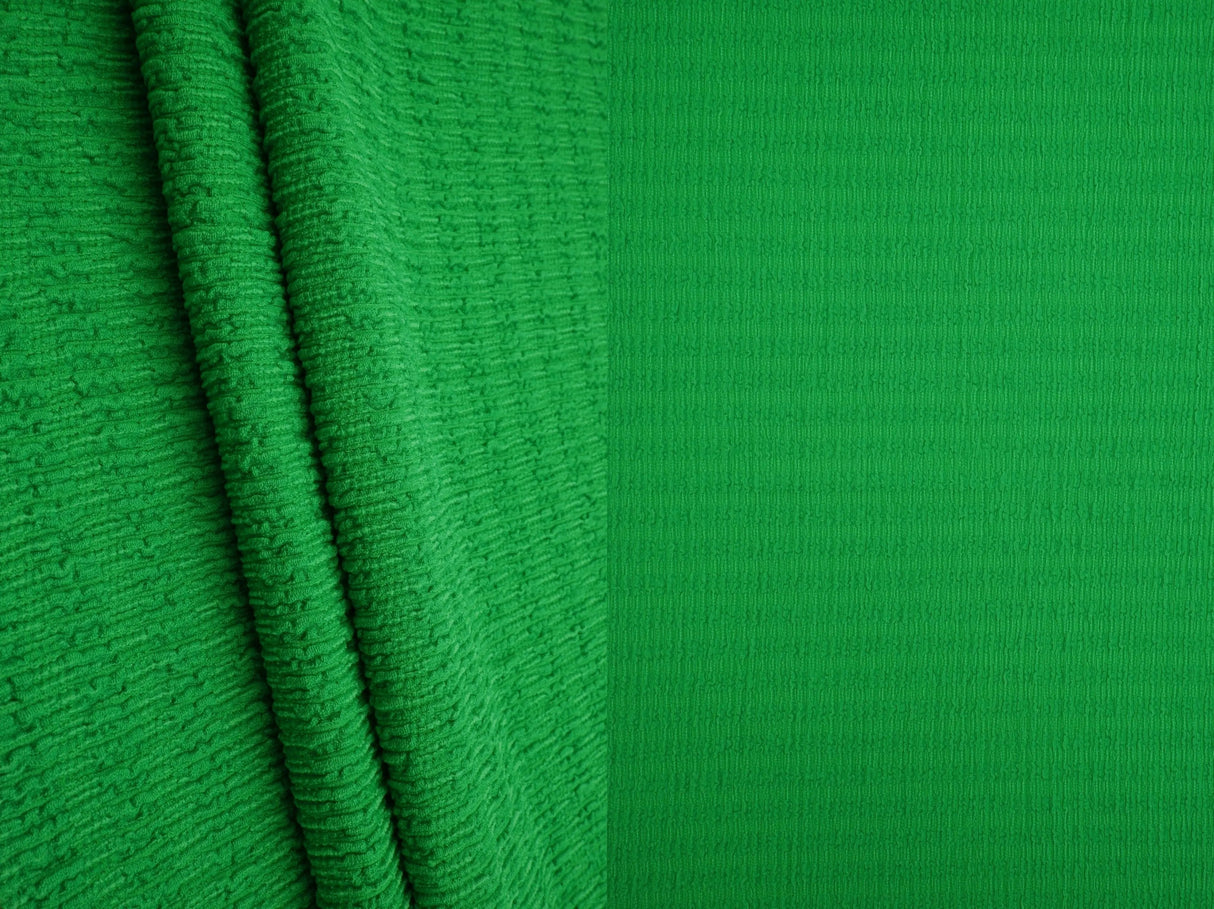 1 Yard Textured Bubble Jersey Crepe Knit Fabric 59 Inch Wide Soft Stretch Drapey Material for Stylish Tops & DIY Sewing