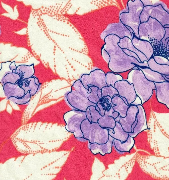 Floral Satin Fabric 100% Polyester Woven, 58/59" Wide Lightweight Drapery Material