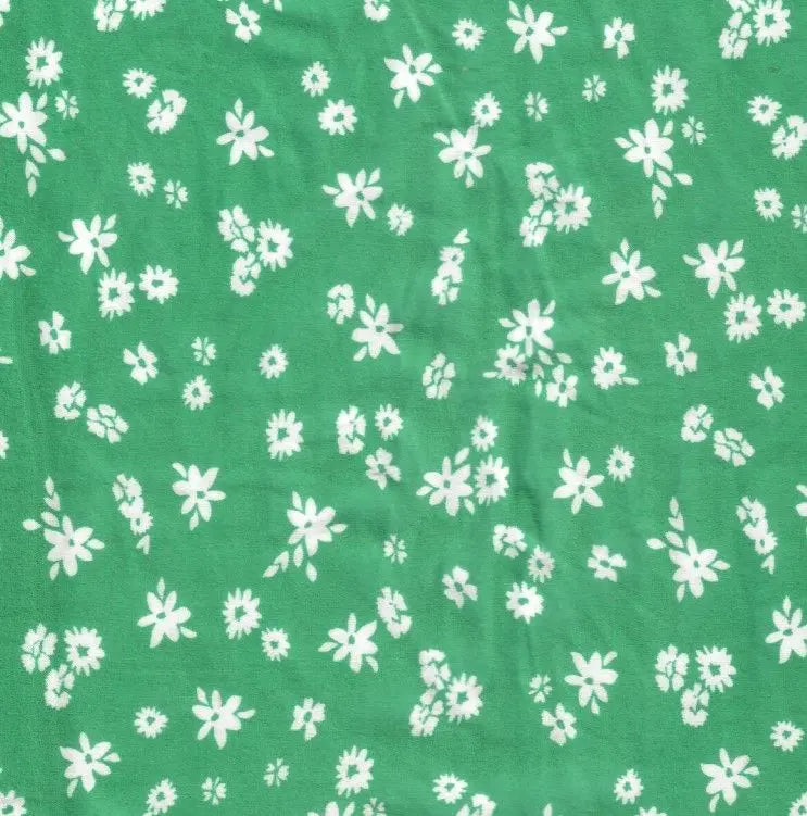 DTY Brushed Ditsy Floral Print Fabric 1 Yard Soft Stretch Lightweight 58/60" Wide