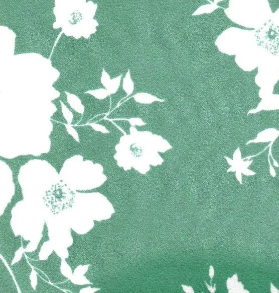 Floral Techno Crepe Fabric 1 Yard Soft Stretch Print 58/60" Wide