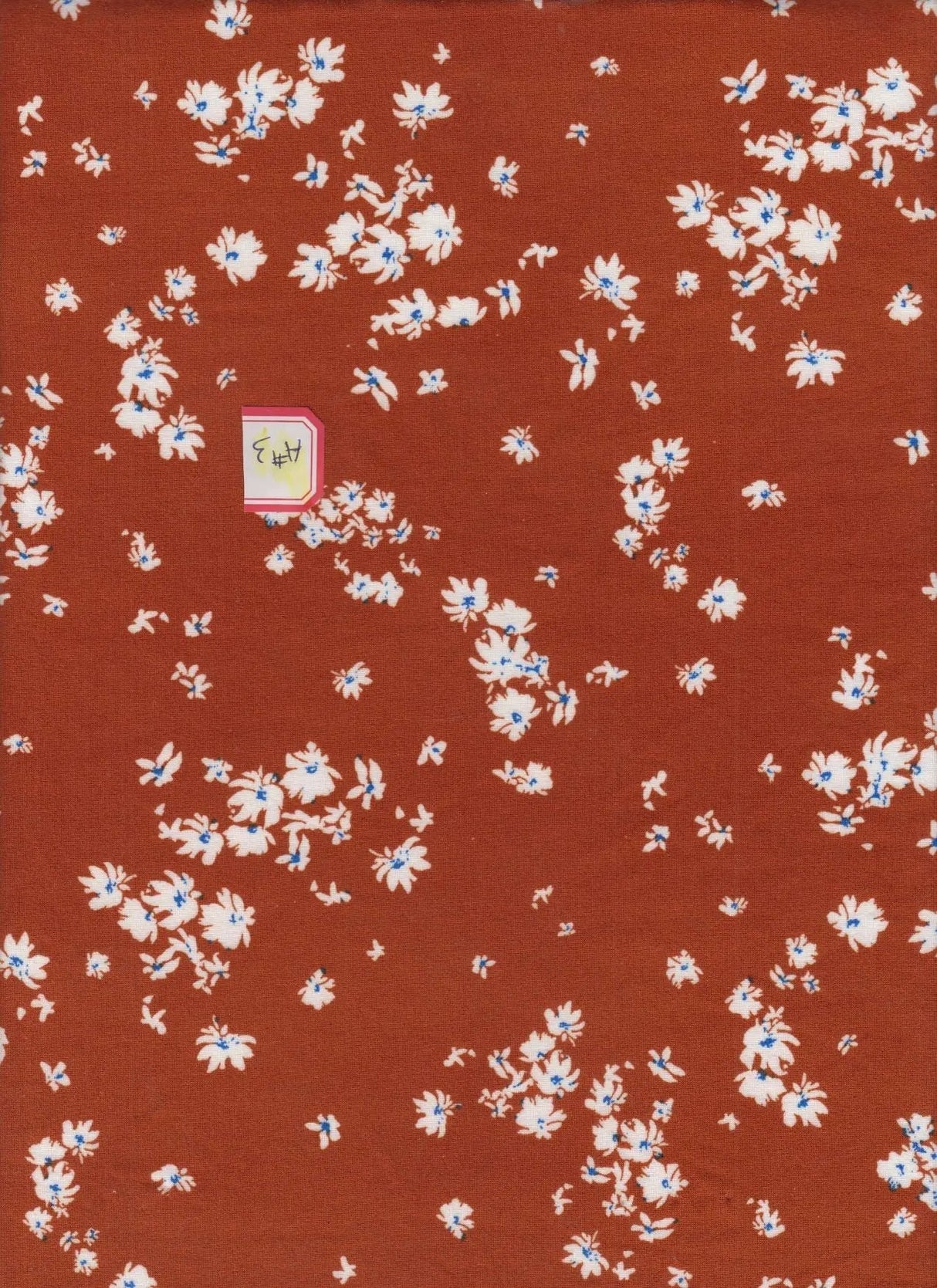 1 Yard Brushed DTY Floral Knit Fabric 170 GSM, 58/60'' Wide Polyester Spandex Blend